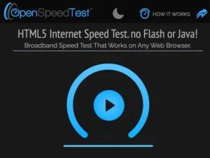 OpenSpeedTest hastighedstest hjemmeside