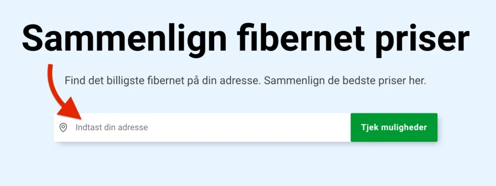 Billigt-internet.nu adressesøgning