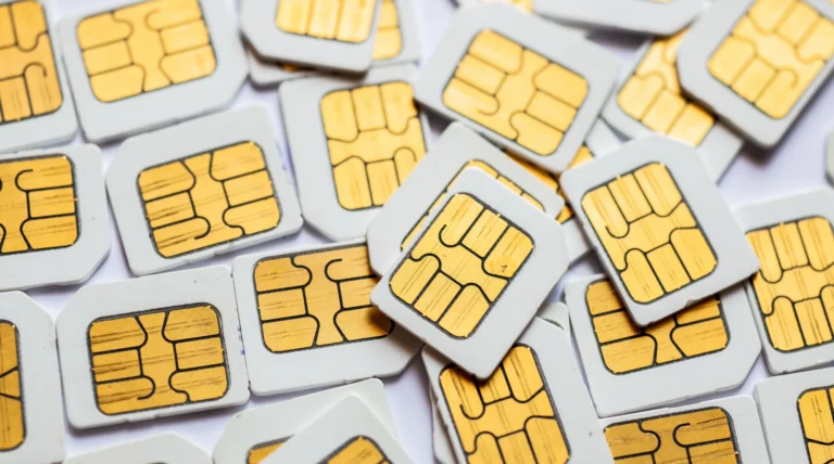 Bunke af SIM-kort