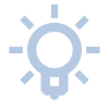 Lysende pære symbol