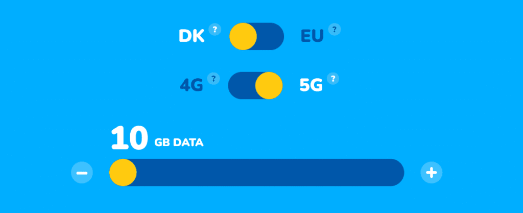 Flexii mobilabonnement vælger